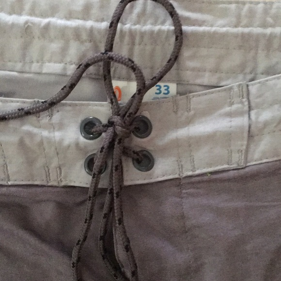 Men’s Gray Striped Outrageous Board Shorts - Picture 3 of 4